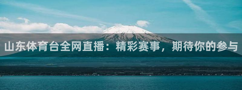 山东体育台全网直播：精彩赛事，期待你的参与
